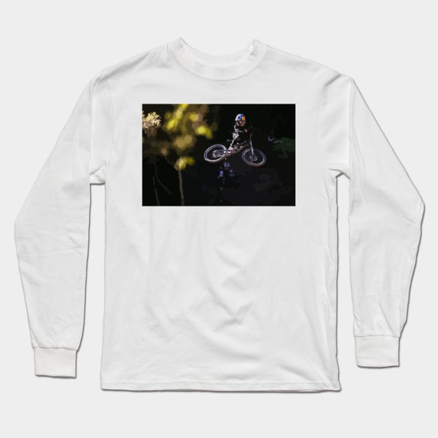 Andreu Lacondeguy Whip Painting Long Sleeve T-Shirt by gktb